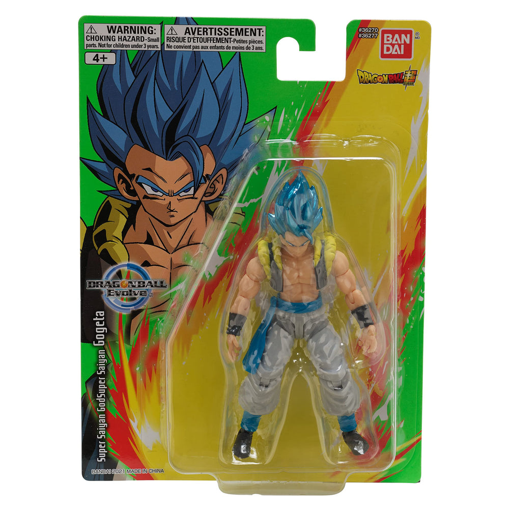 Bandai Namco Dragon Ball Evolve Blue Gogeta packaging design evokes anime style