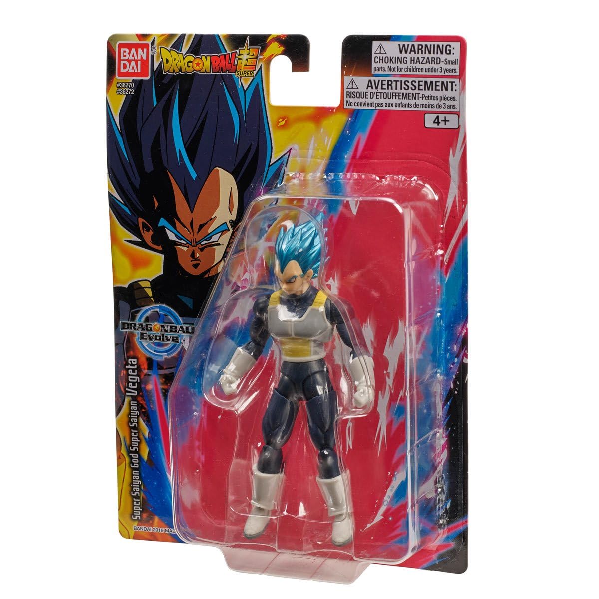 Bandai Namco Dragon Ball Evolve Vegeta blue textured costume for collectors.