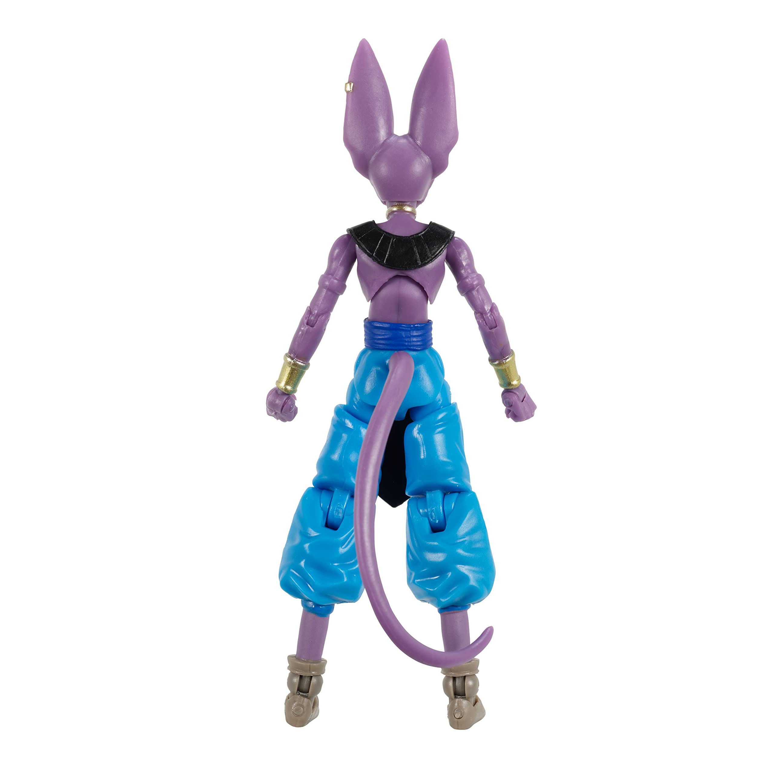 Bandai Namco Dragon Ball Super Evolve Beerus figure back view, shows sculpt and paintwork