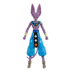 Bandai Namco Dragon Ball Super Evolve Beerus figure front view, display-ready with detailed articulation