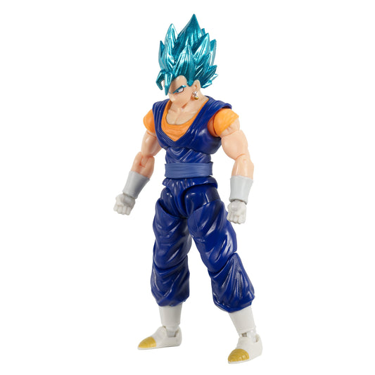 Vegito action pose reveals dynamic articulation for recreating epic battles.
