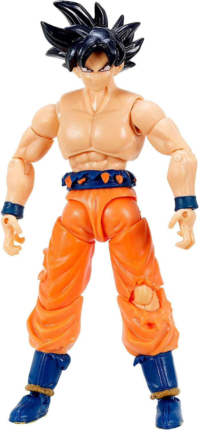 Bandai Namco Dragon Ball Super Ultra Instinct Goku articulation close-up highlights 27 joints.