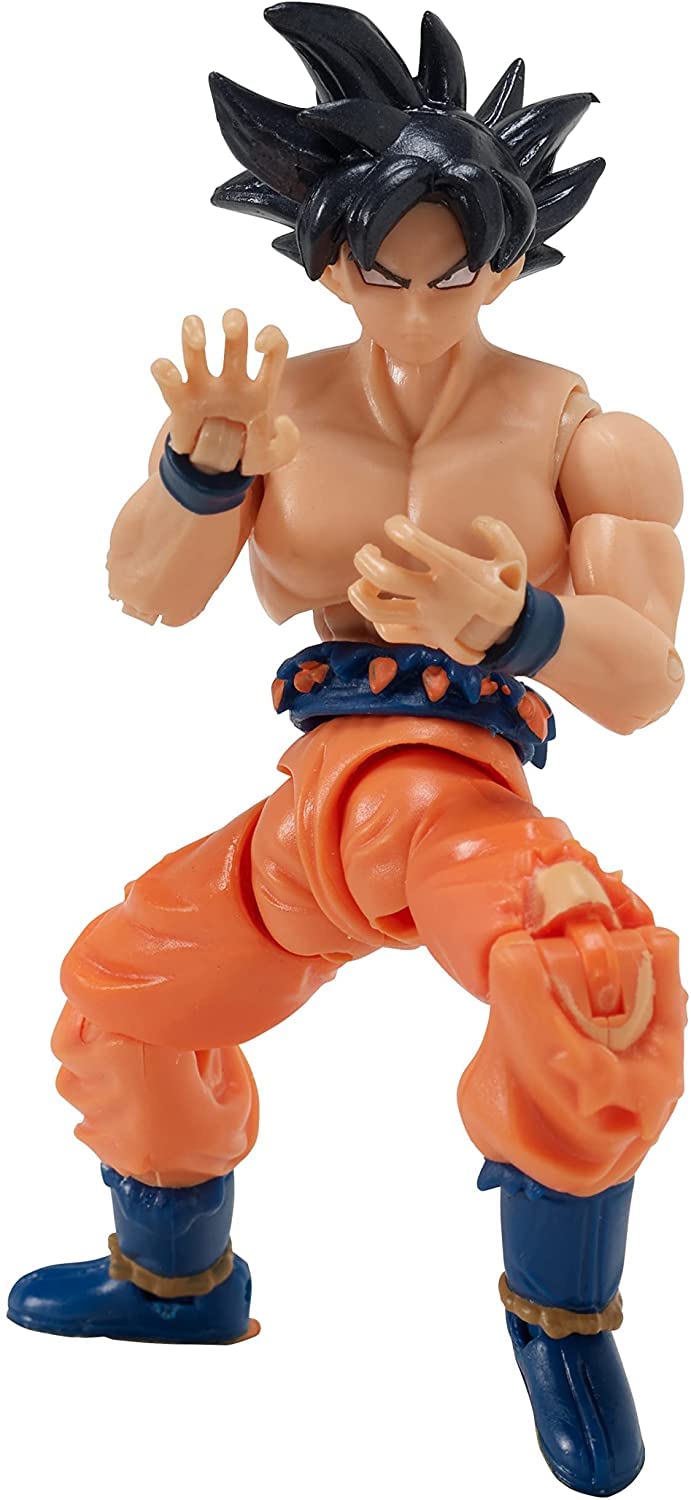 Bandai Namco Dragon Ball Super Ultra Instinct Goku action pose close-up.