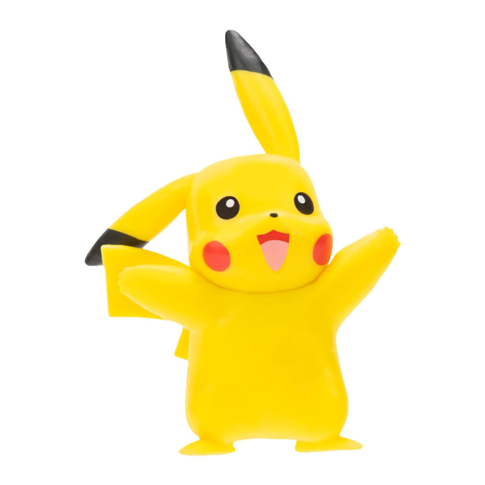 Bandai Pokémon Pikachu pose 6 figure with a determined look for battles.