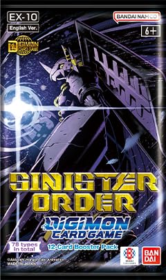 Bandai Sinister Order EX10 enemy Digimon sleeves protect cards in play.