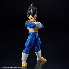 Vegeta NEW SPEC seamless joints maintain silhouette during dynamic stances.