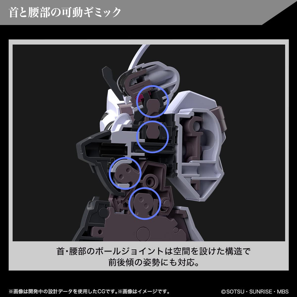 Bandai Spirits Gundam Schwarzette open left hand for flexible display