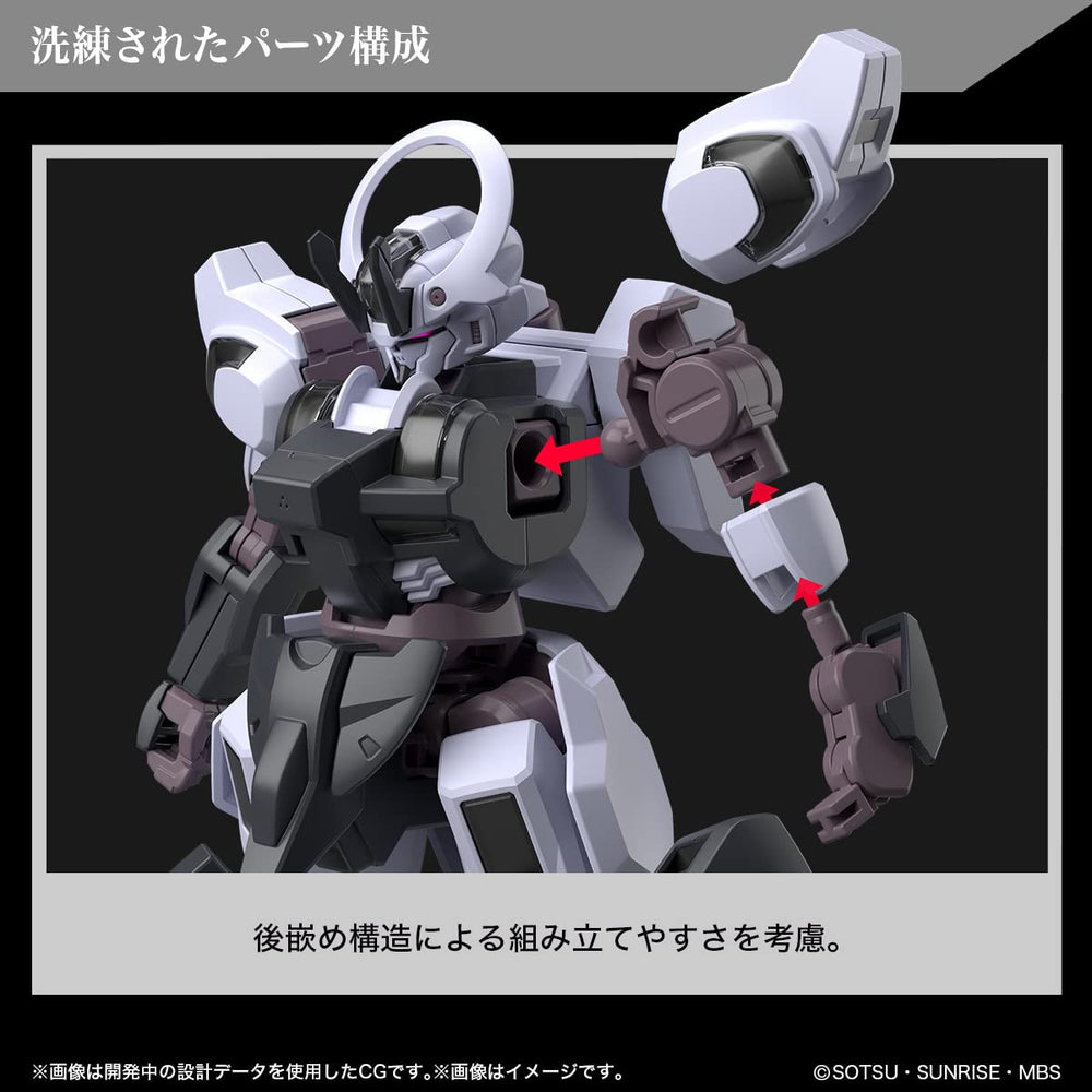Bandai Spirits Gundam Schwarzette sticker sheet with authentic markings