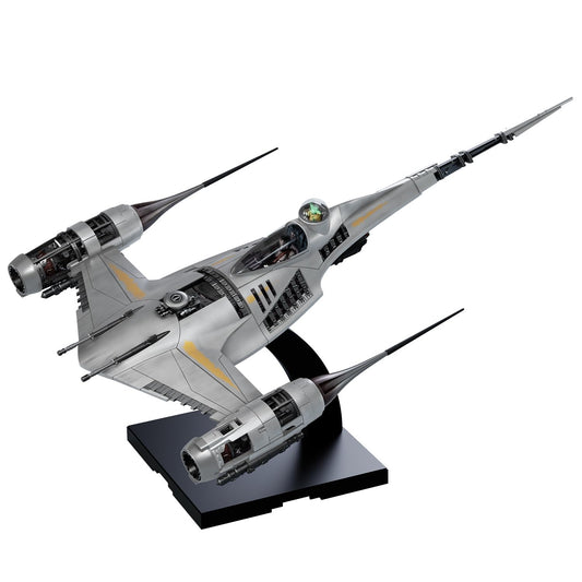 Bandai Spirits Mandalorian N-1 Starfighter model kit cover, ideal for display and collection.