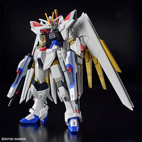 Bandai Spirits Mighty Strike Freedom Gundam HG 1/144 box side view for fans