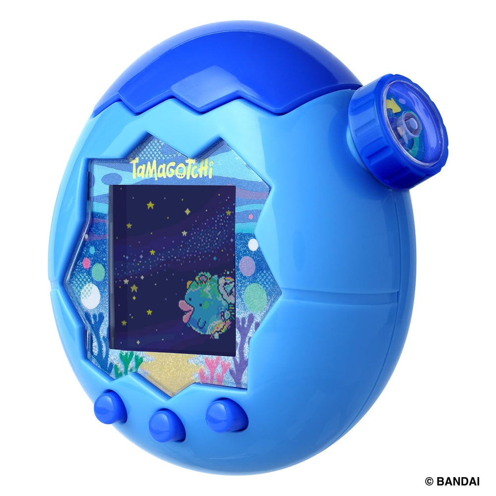 Bandai Tamagotchi Paradise Blue Water screen gameplay reveals mini games and activities