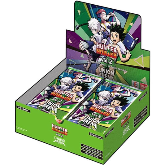 Bandai Union Arena HxH Vol.2 booster box with 16 packs for exciting card battles