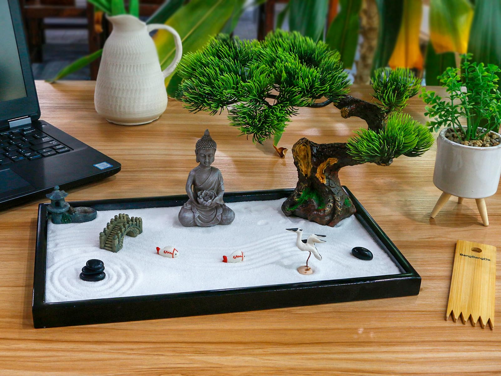 BangBangDa bonsai tree miniature enhances quiet corners of home or office