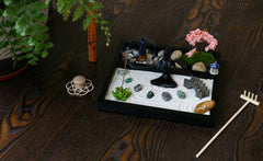 BangBangDa Cherry blossom tree adds color for a peaceful workspace.