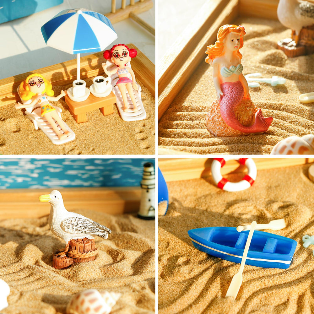 BangBangDa seaside shells miniatures add decorative detail and mindful play to any workspace.