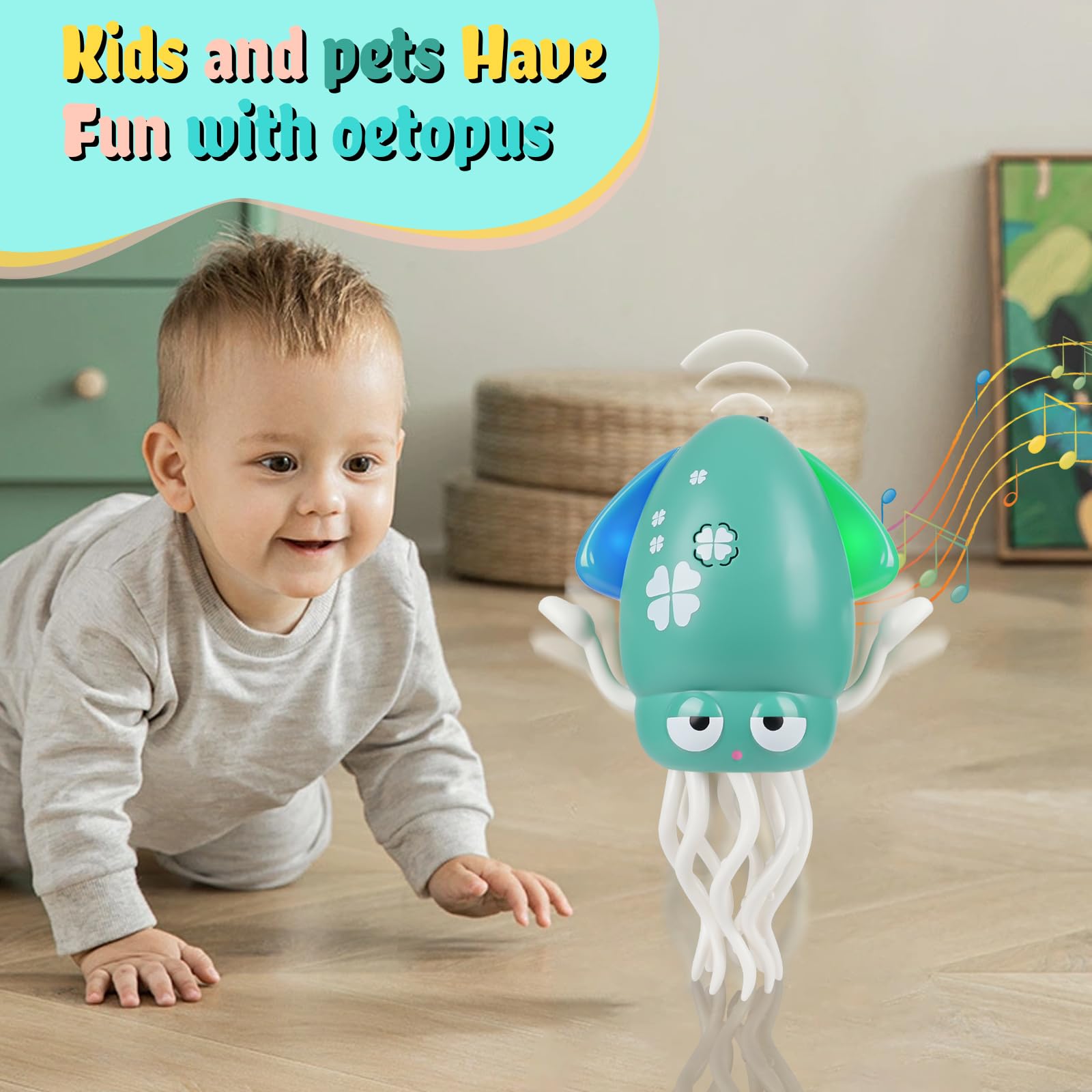 Bangzi Octopus toy USB rechargeable for convenient, eco-friendly power