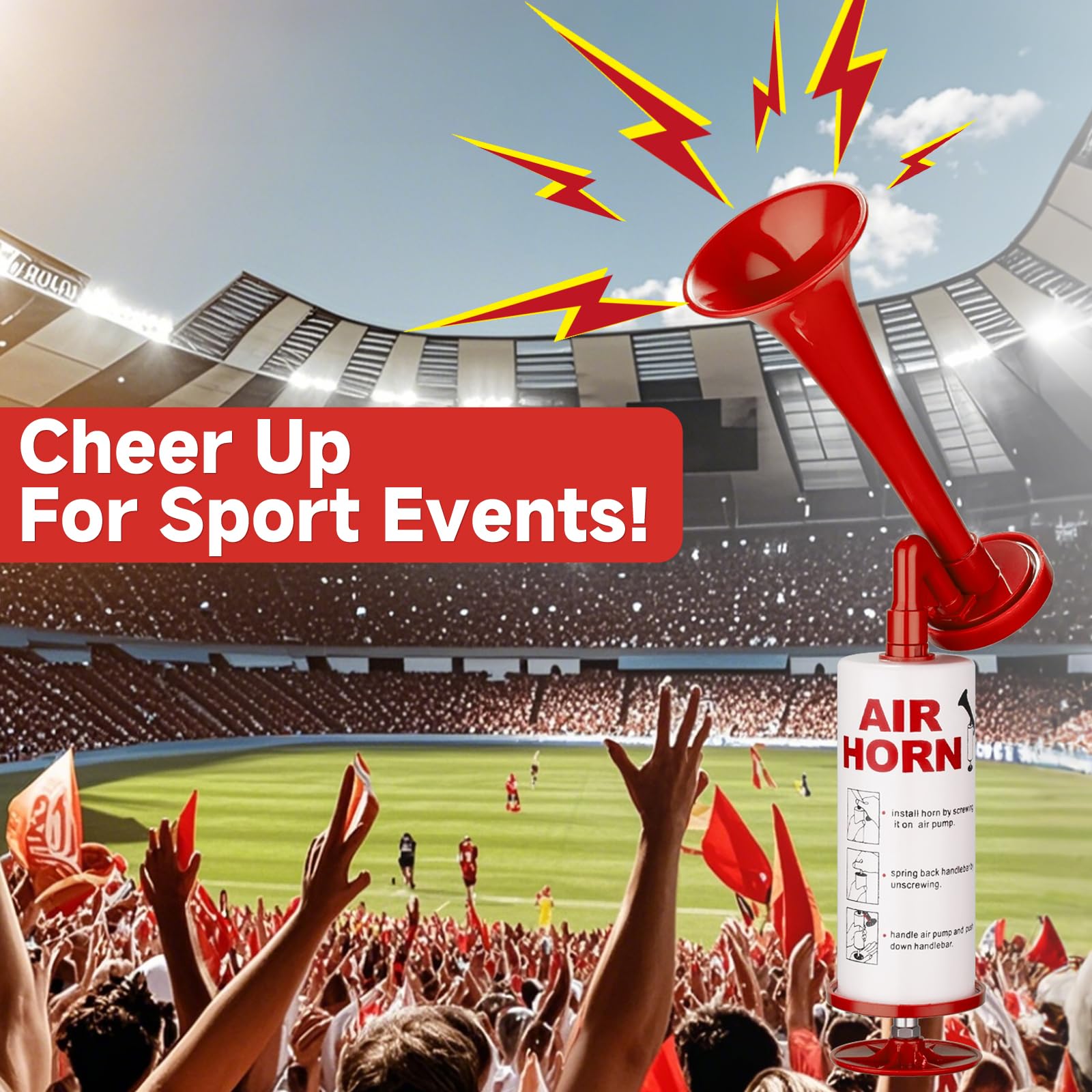 BANHAO handheld air horn in a car for roadside safety and events