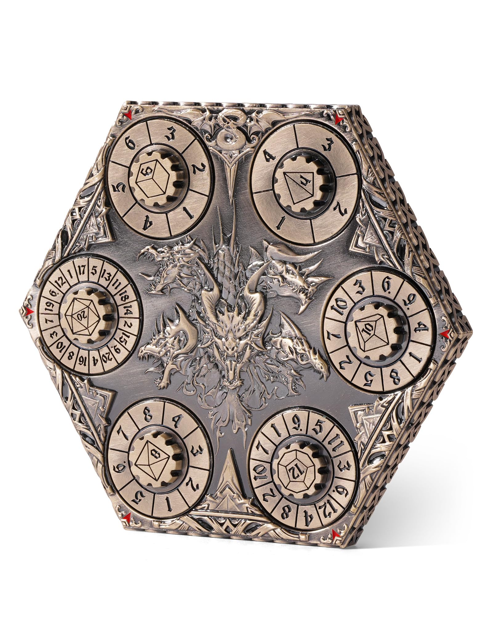 Banloga dragon-pocket-watch-case top view for stylish tabletop RPGs.