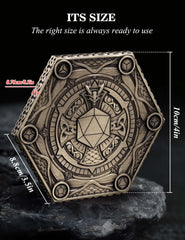 Banloga seven-piece polyhedral dice set ready for D&D and more.