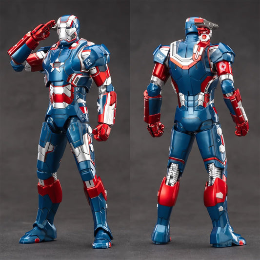 BANOBI Ironpatriot 7inch figure demonstrates poseability for dynamic display options.