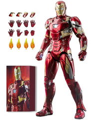BANOBI MK46Ironman 7-inch figure front view with exquisite metallic paint for display