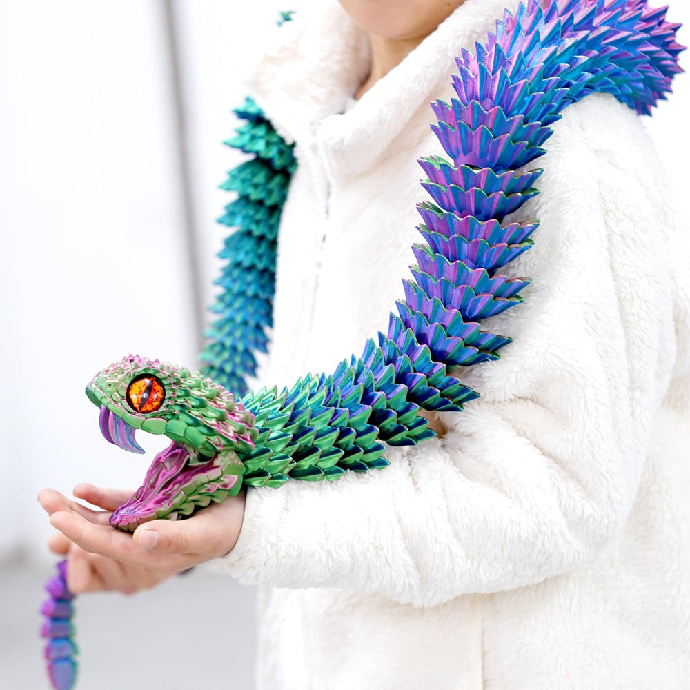 BANPIWOLG 47.5-inch snake model body detail for striking desk decor.