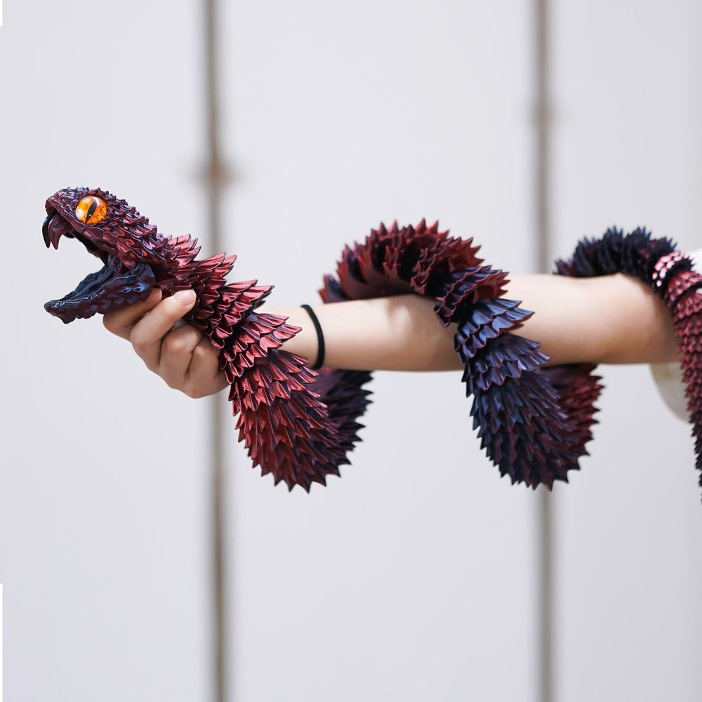 BANPIWOLG 47.5-inch snake model on car dashboard decoration