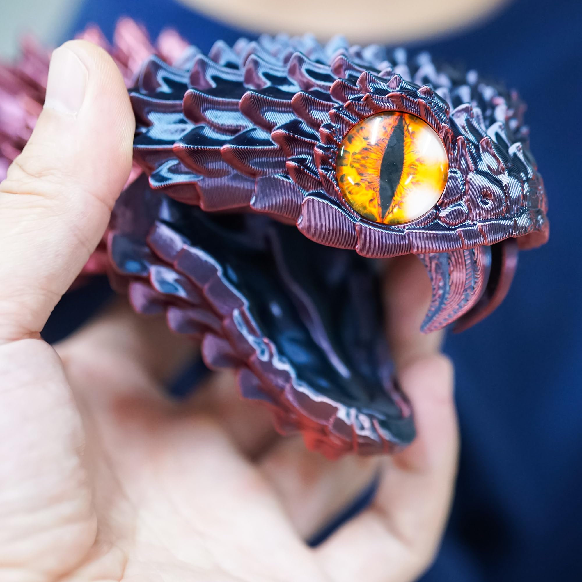 BANPIWOLG 47.5-inch snake model as desk decor centerpiece