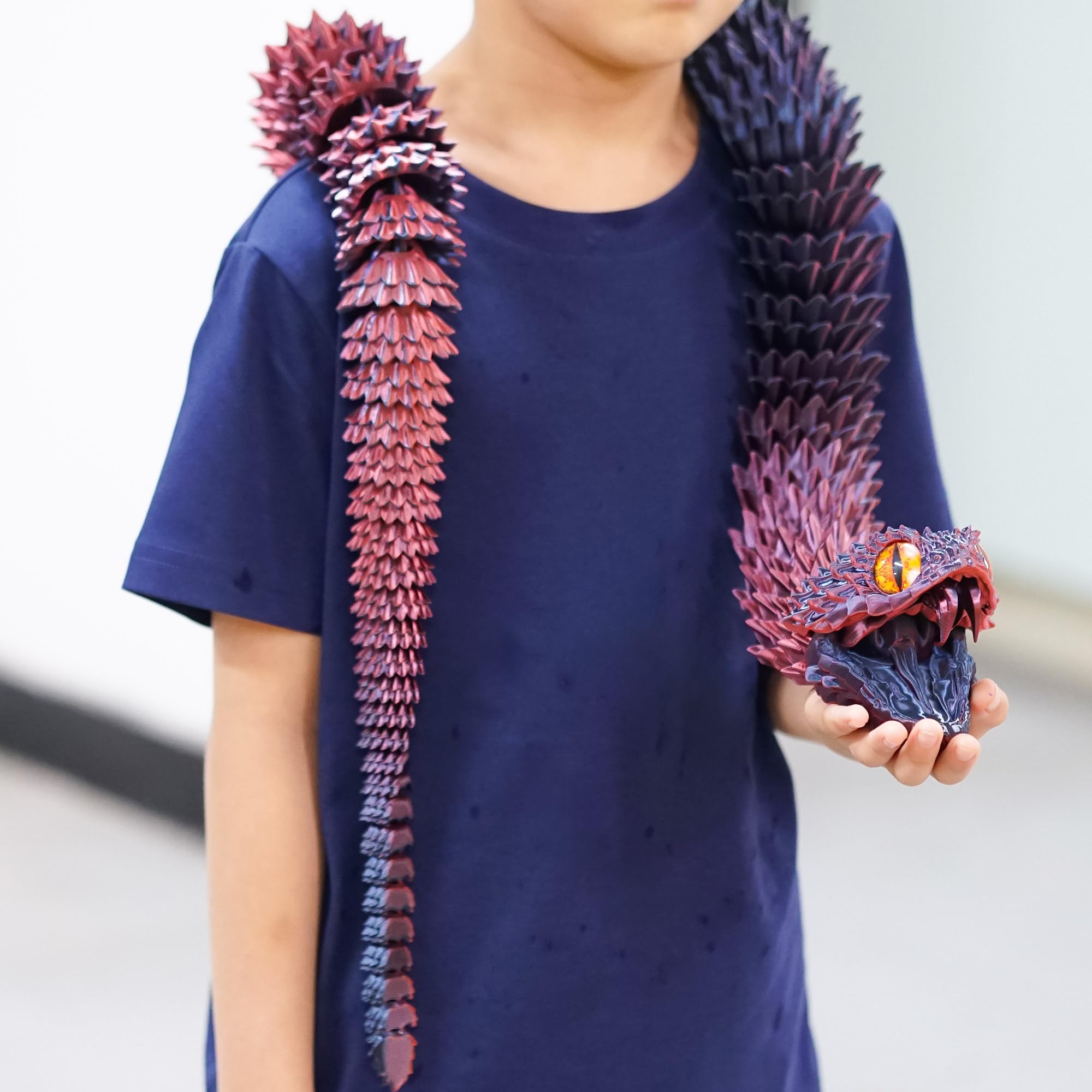BANPIWOLG 47.5-inch snake model with movable teeth for interactive display