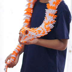 BANPIWOLG front view of 47.5-inch snake showing dramatic presence and detail