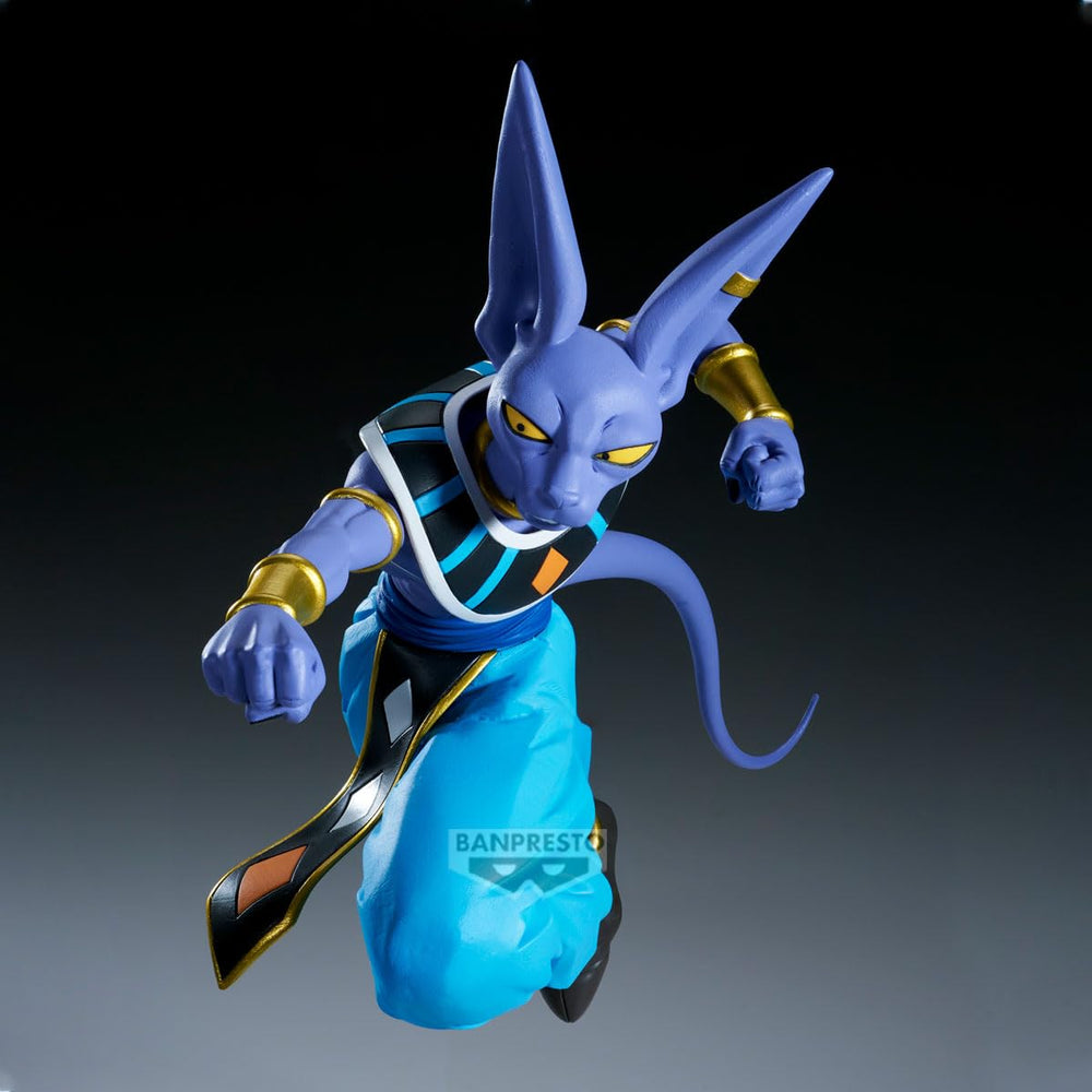 Banpresto Beerus vs Goku figure close-up detail showing craftsmanship.