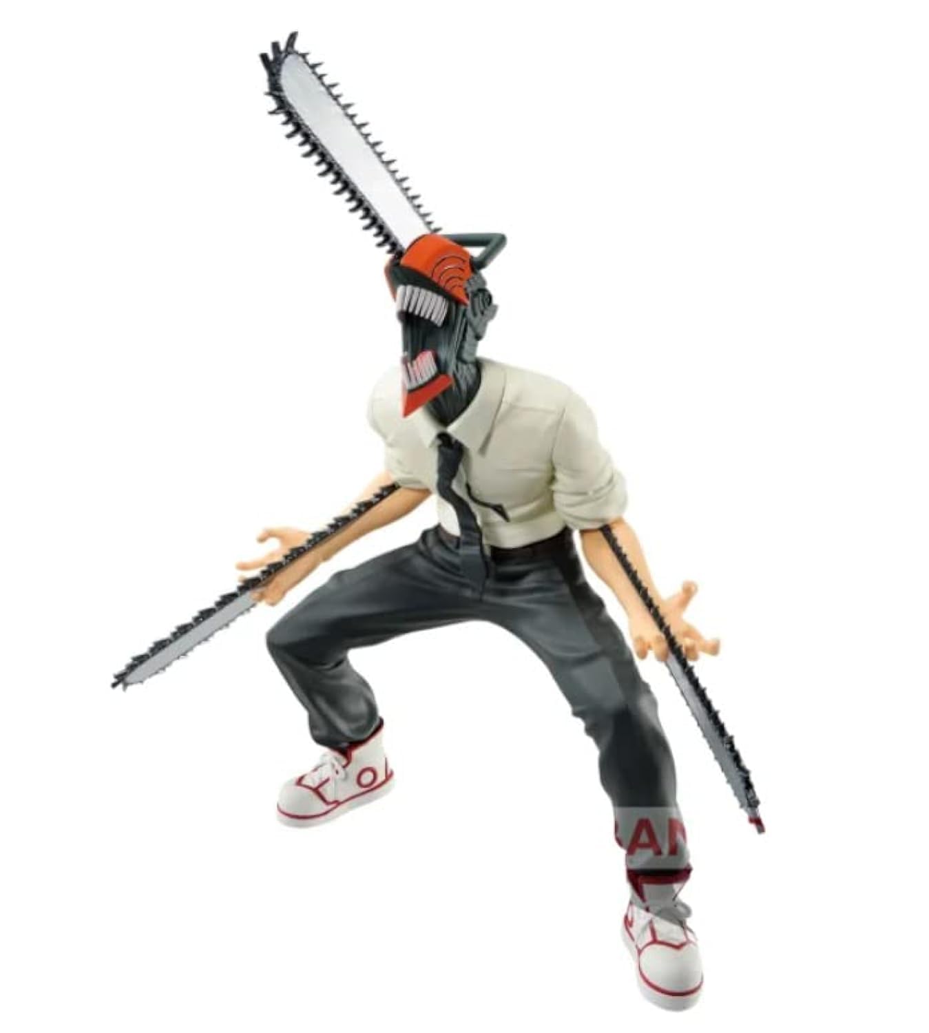 Banpresto Chainsaw Man Vibration Stars Statue with base stand for elegant display.
