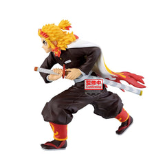 Banpresto Kyojuro Rengoku Maximatic figure packaging shows official licensing label for collectors