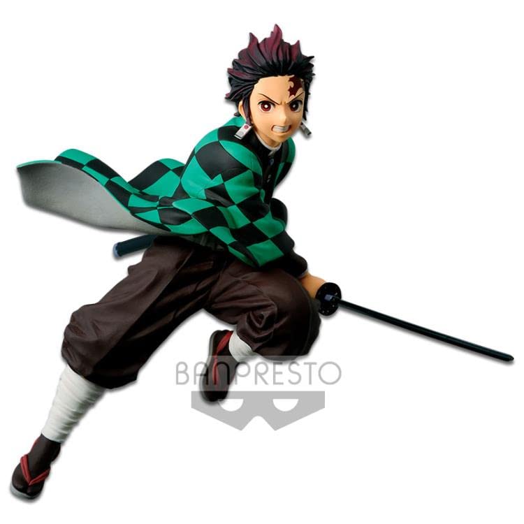 Tanjiro figure with removable base for easy setup and stable display.