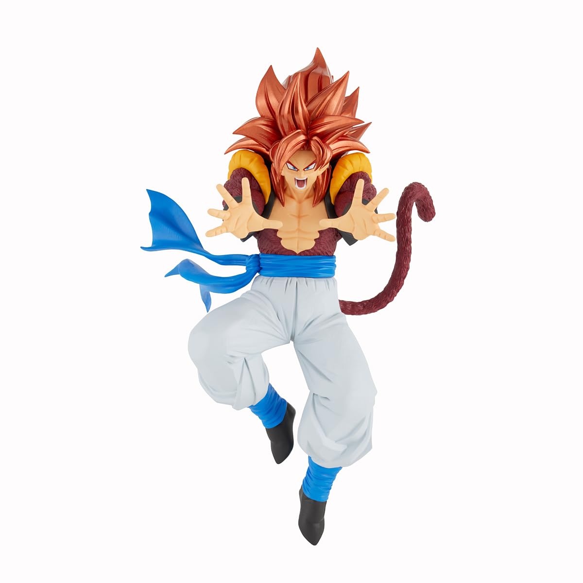 Banpresto Dragon Ball GT Super Saiyan 4 Gogeta figure in dynamic pose for dramatic display