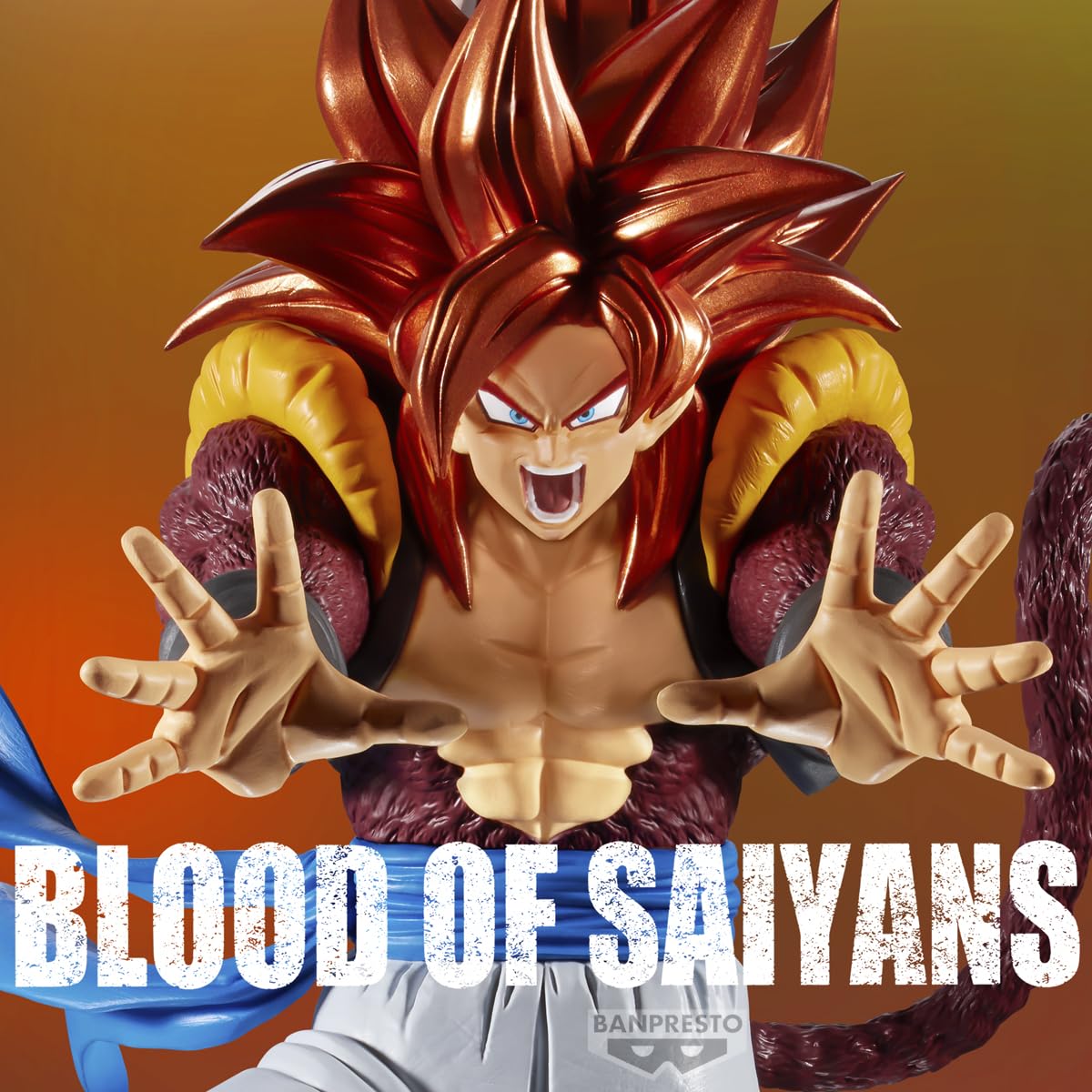 Banpresto Dragon Ball GT Gogeta display piece pairs with other Blood of Saiyans figures