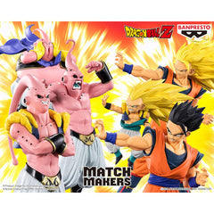 Banpresto Dragon Ball Z collection display piece complements other figures.