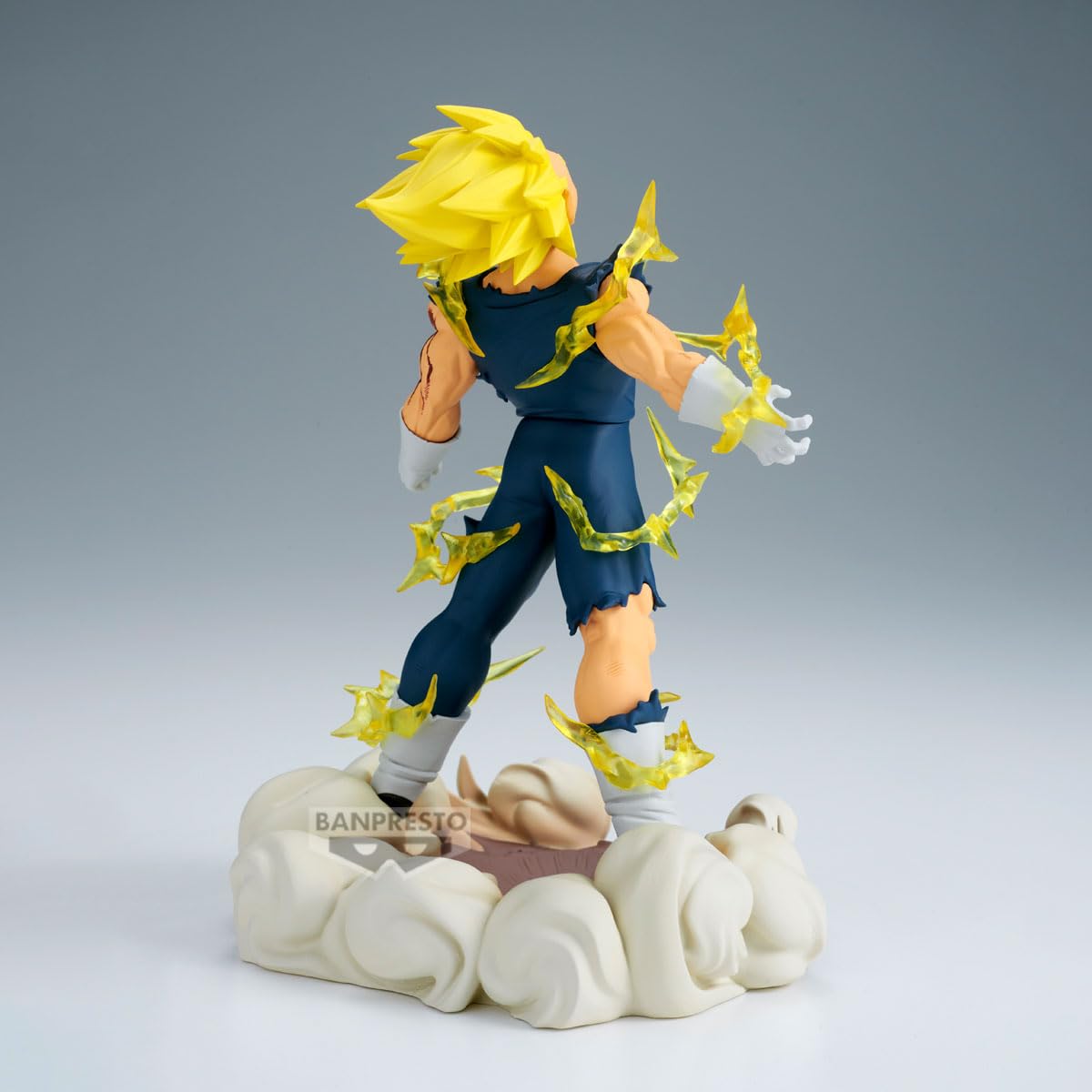 Banpresto Majin Vegeta History Box packaging shows official Bandai Namco licensing.