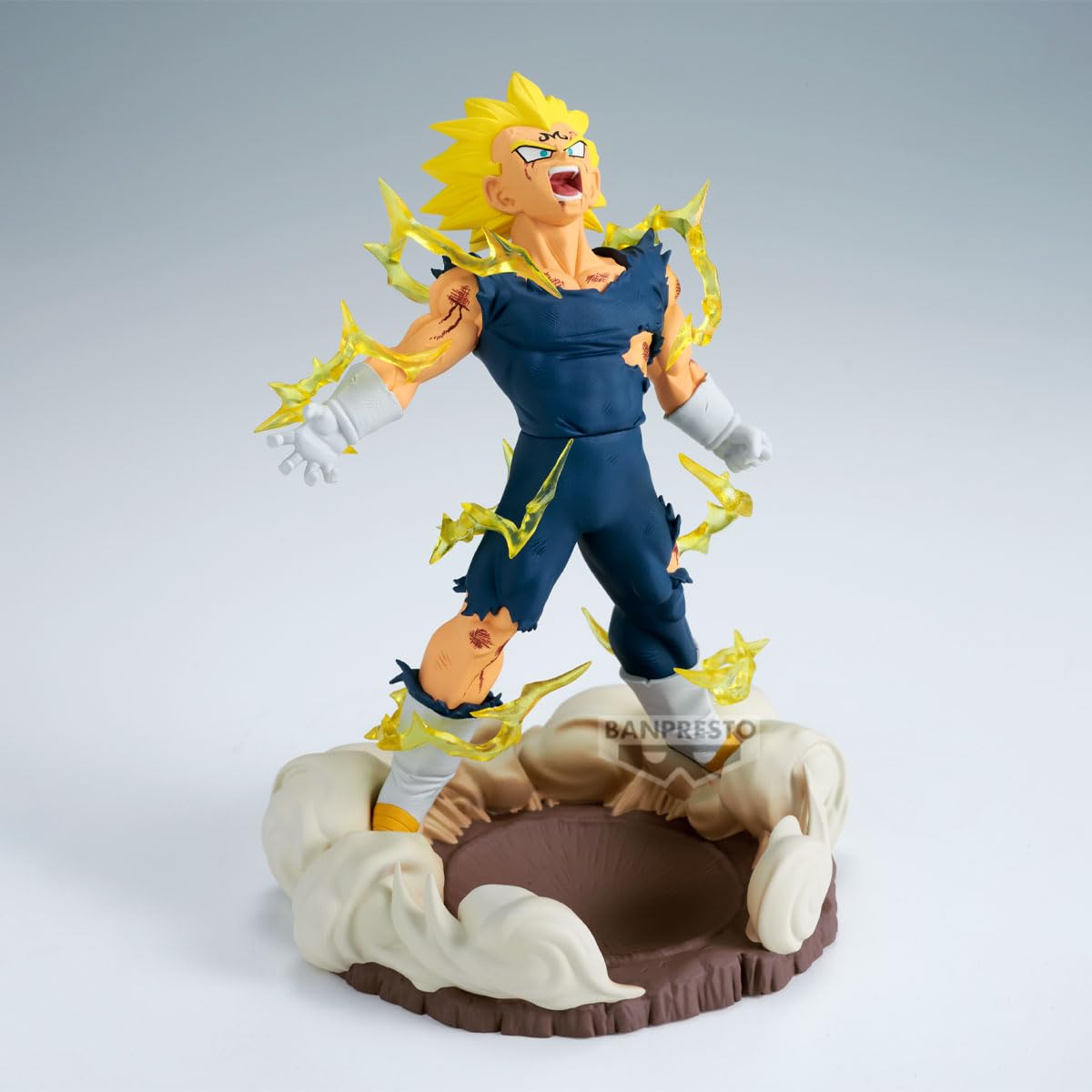 Banpresto Majin Vegeta History Box close-up reveals detailed sculpt and finish.