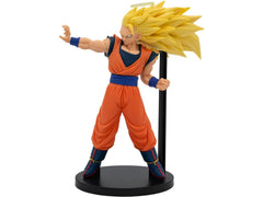 Banpresto Dragon Ball Z Match Makers Goku SS3 vs Majin Buu front view, ideal display centerpiece.