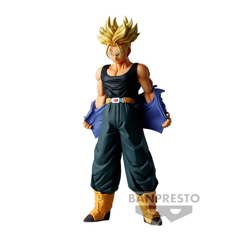 BanPresto Dragon Ball Z Trunks statue close-up shows intricate detailing.