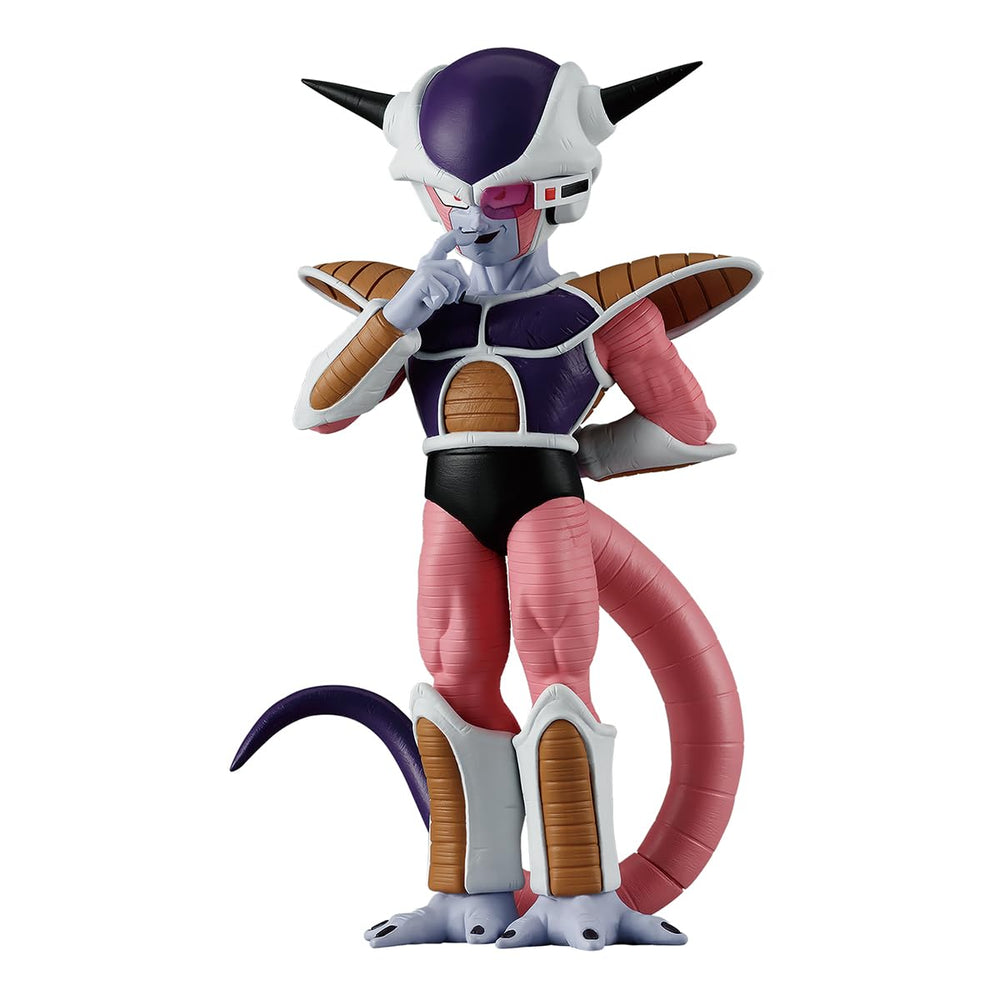 Banpresto Frieza II figure side view highlighting iconic pose for dynamic display