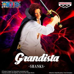 Banpresto Grandista Shanks figurine collection-ready boosts display variety.