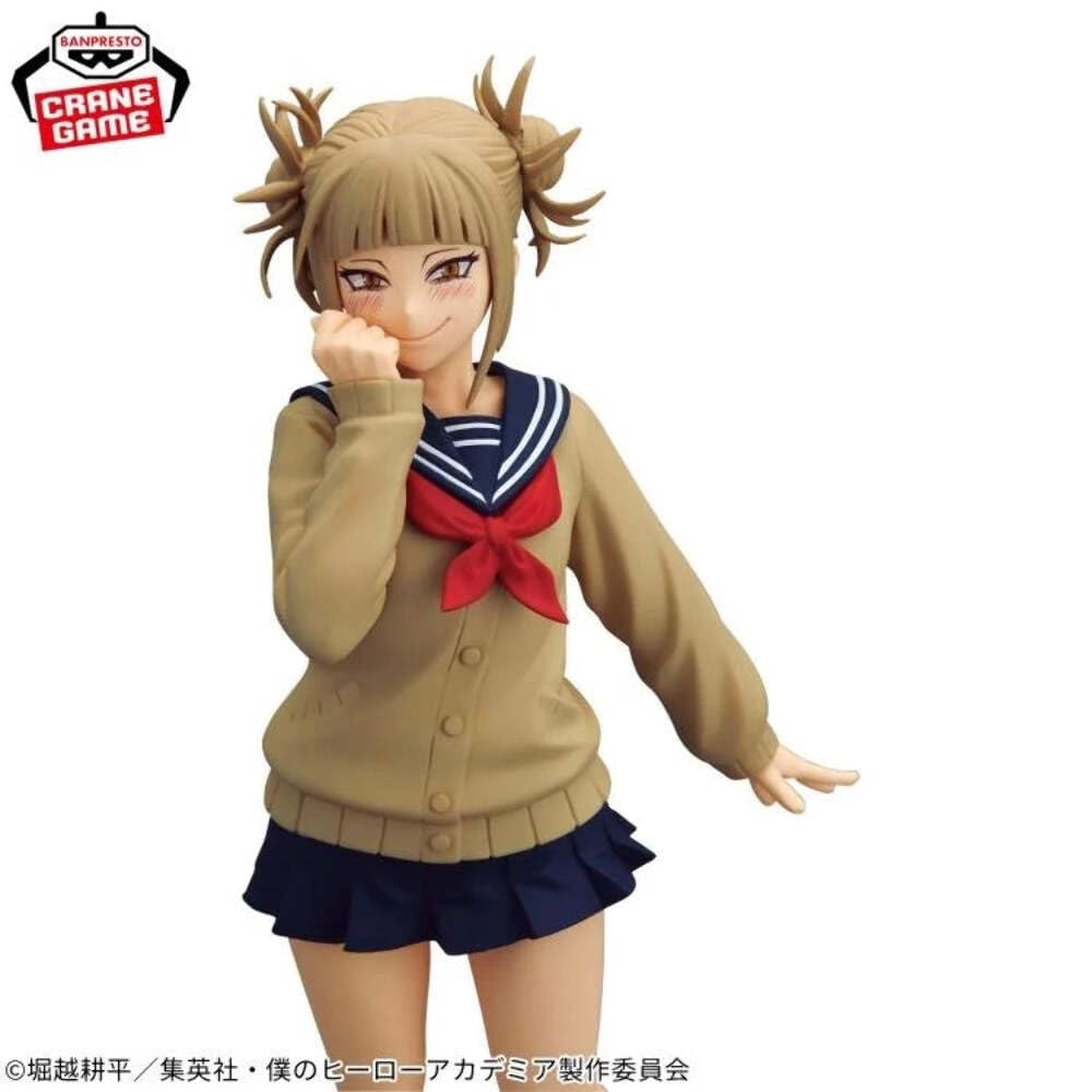 Banpresto Himiko Toga figure in a diorama-ready setup.
