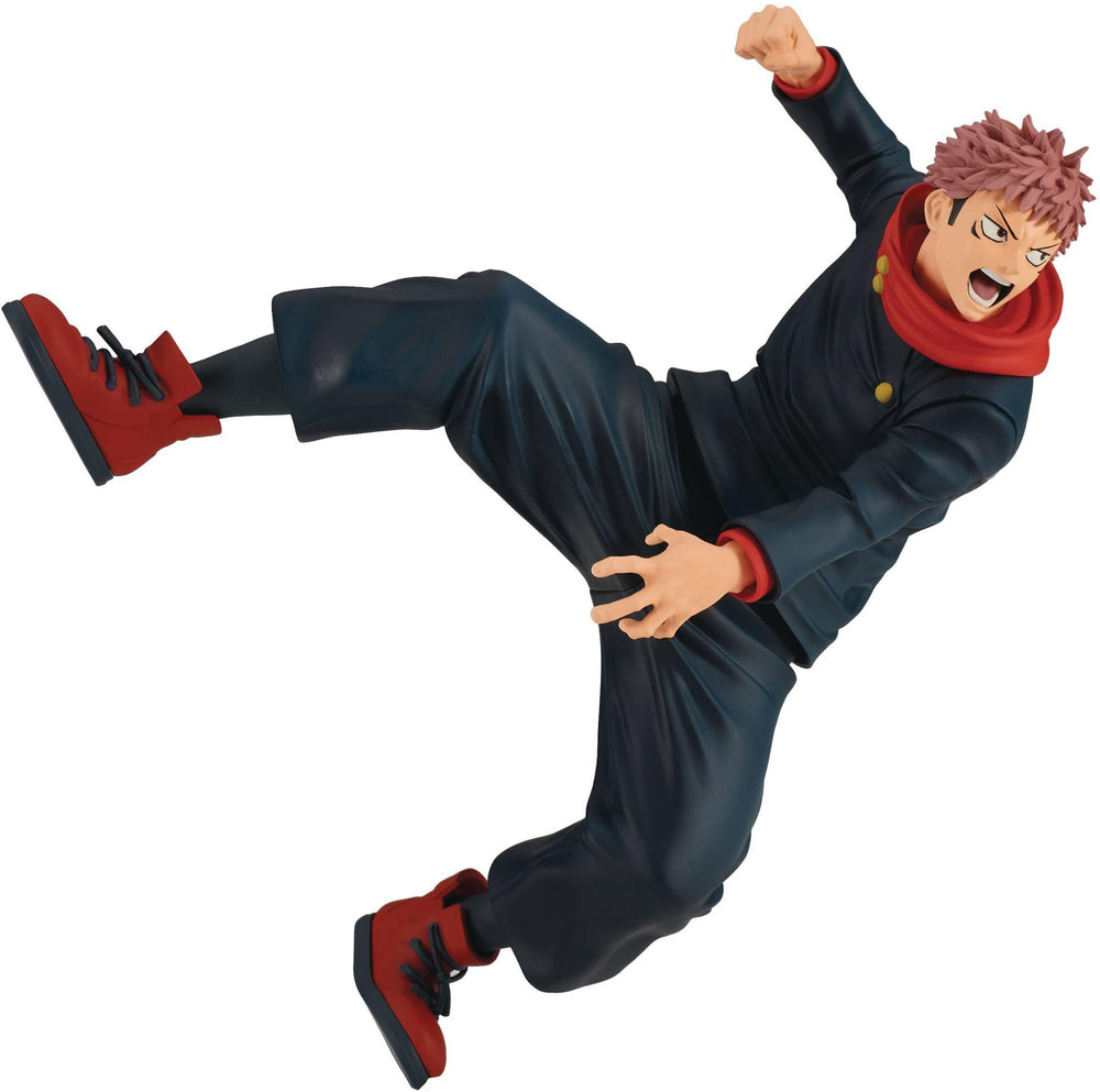 Banpresto Jujutsu Kaisen Maximatic Yuji Itadori statue in dynamic pose for display