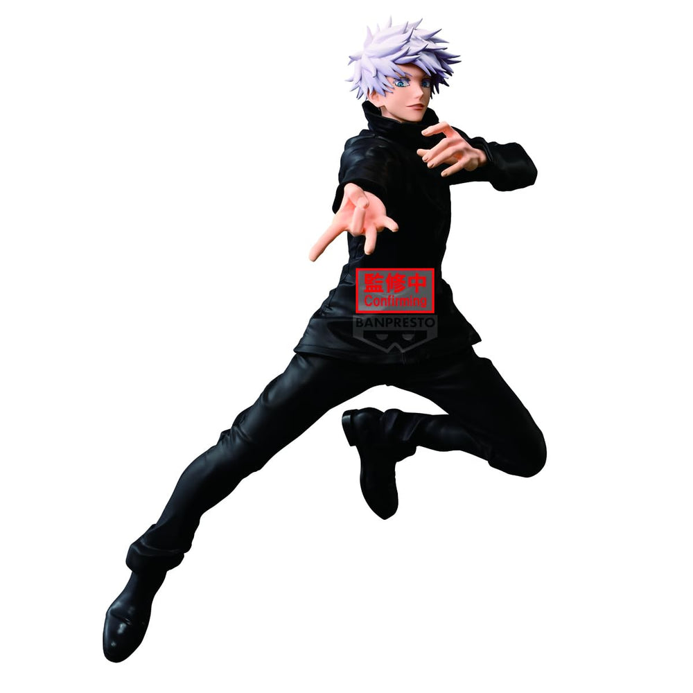 Banpresto Satoru Gojo Maximatic figure close-up highlights detailed sculpting for fans