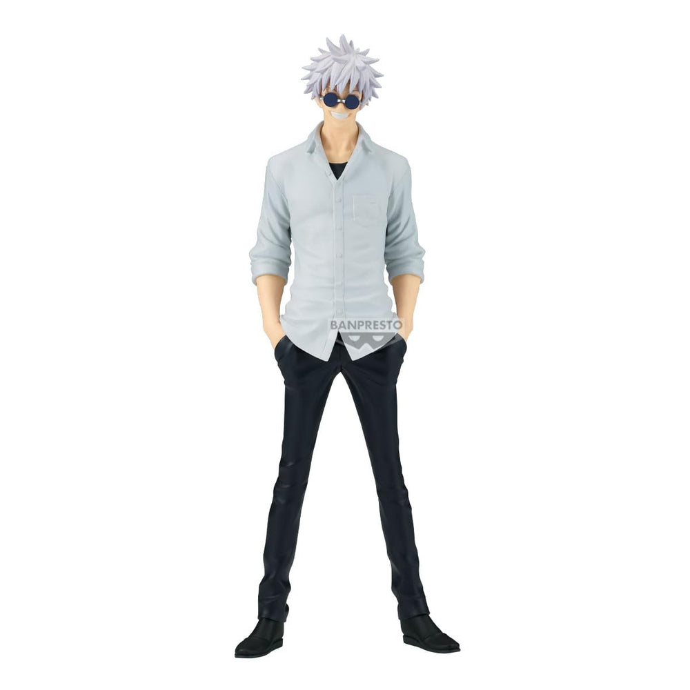 Banpresto King of Artist Satoru Gojo figure in Hidden Inventory pose for display collection.