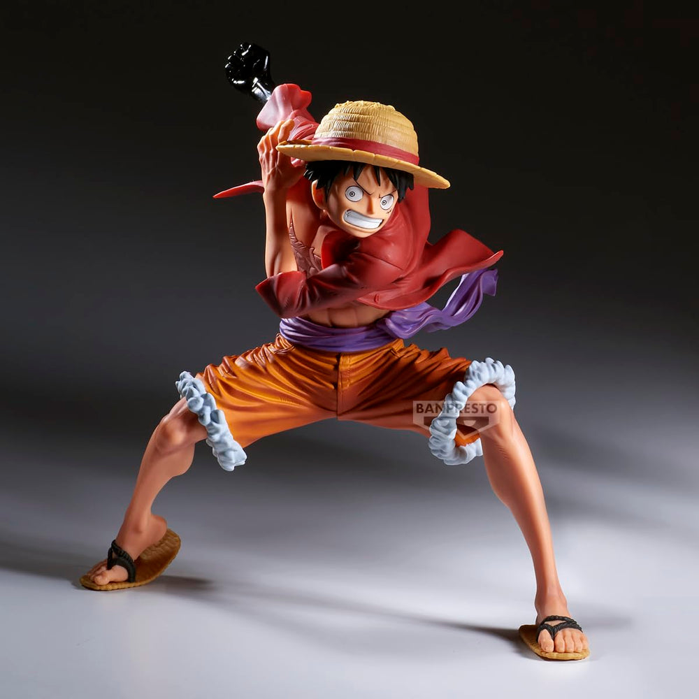 Banpresto Maximatic Monkey D. Luffy Special A packaging view, confirms licensed product.