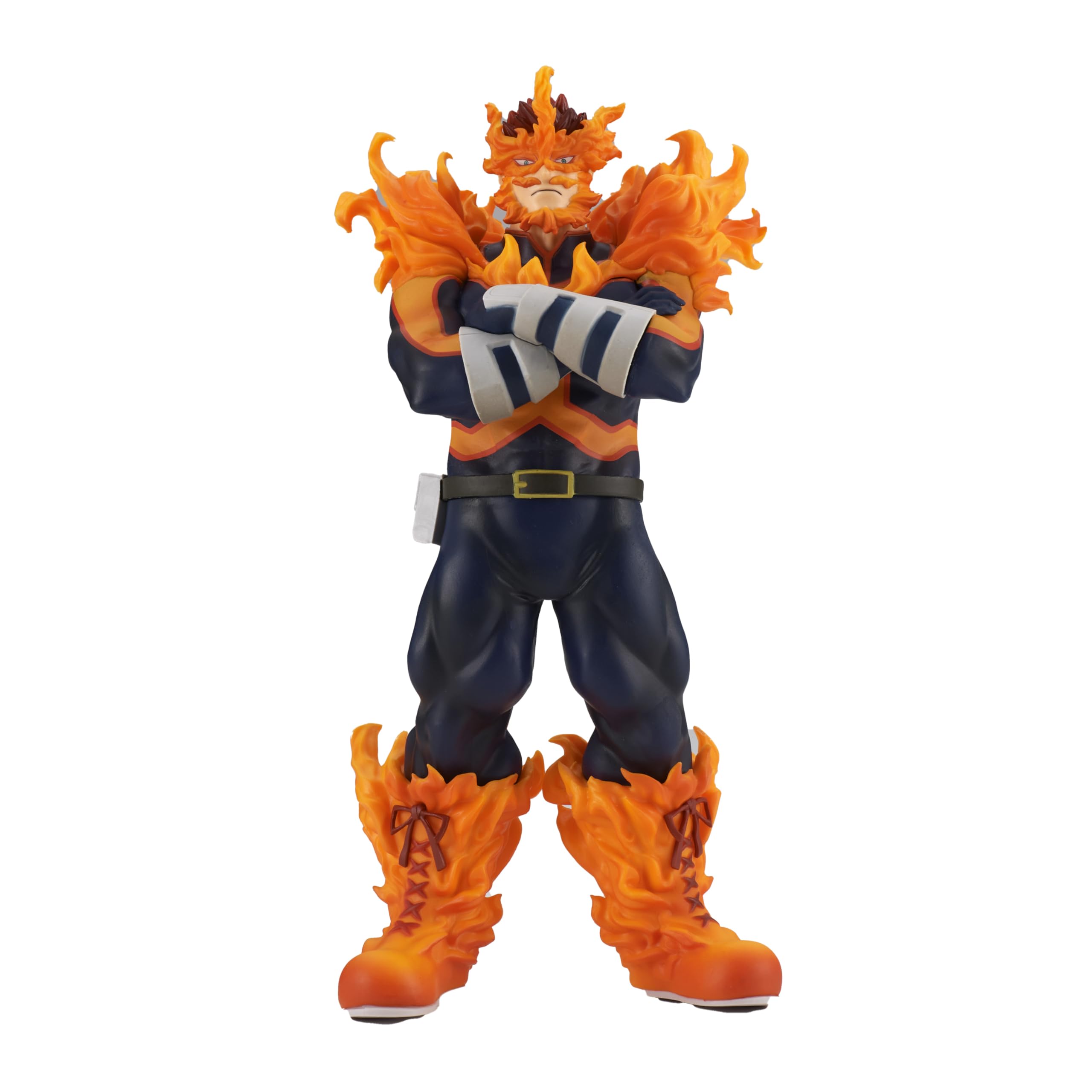 Banpresto Endeavor figure from My Hero Academia, front view, ideal display piece for collectors.