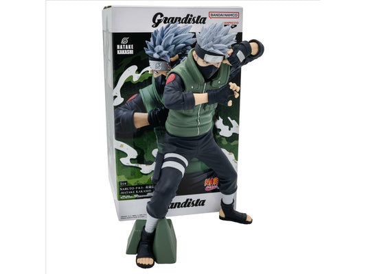 Banpresto Kakashi Grandista, iconic pose, perfect for shelf display and collection.